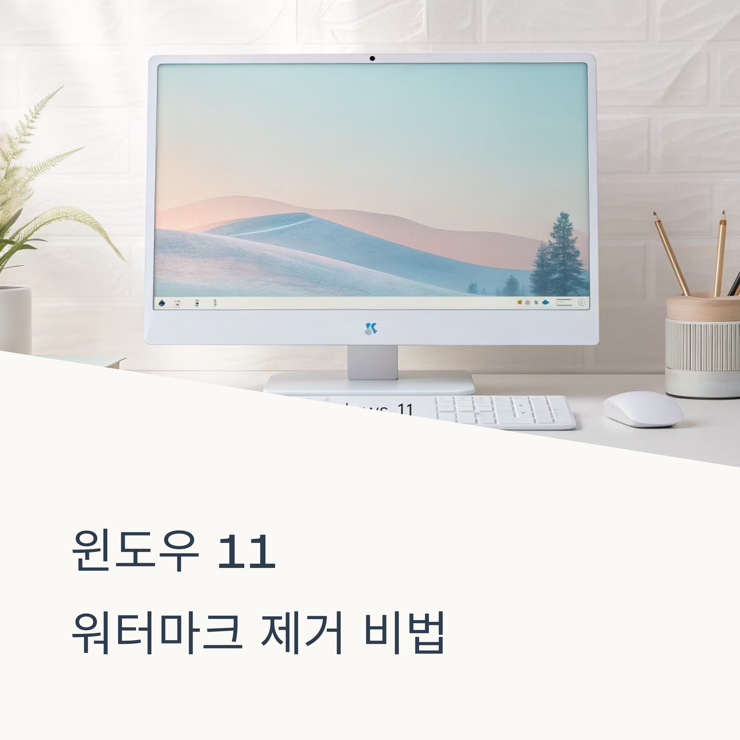 윈도우 11 Pro  워터마크 완벽제거 가이드