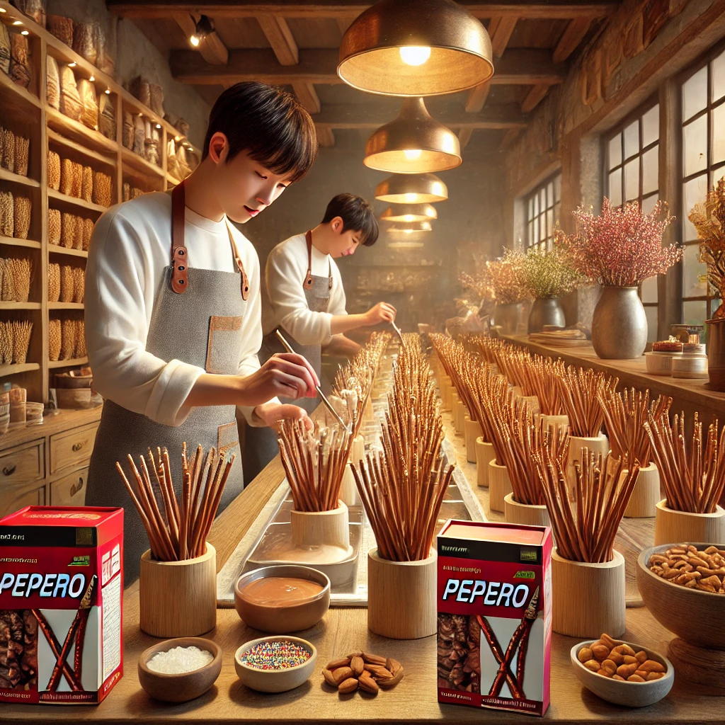 빼빼로데이 선물 추천 ai가 그린 빼빼로 만드는 모습