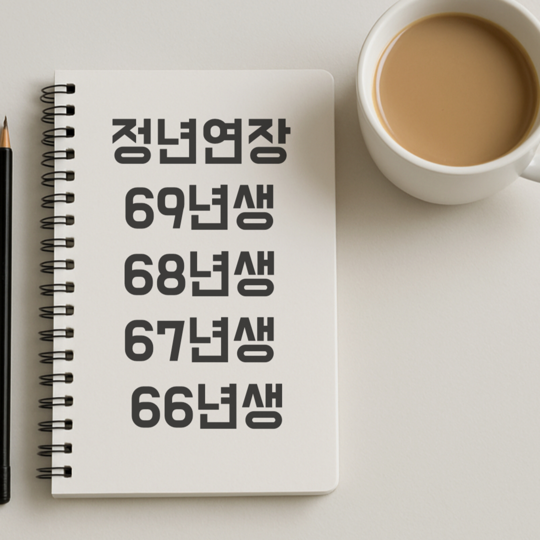정년연장 69년생 68년생 67년생 66년생 적용시기 총정리