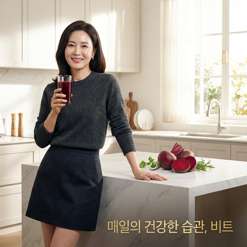 혈관 청소부터 빈혈 예방까지, 60대 여성을 위한 보약 비트