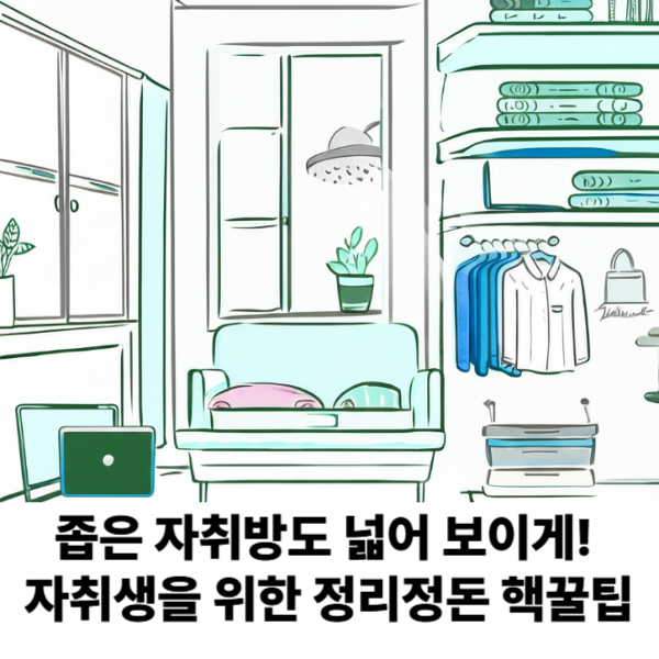 좁은 자취방도 넓어 보이게! 자취생을 위한 정리정돈 핵꿀팁