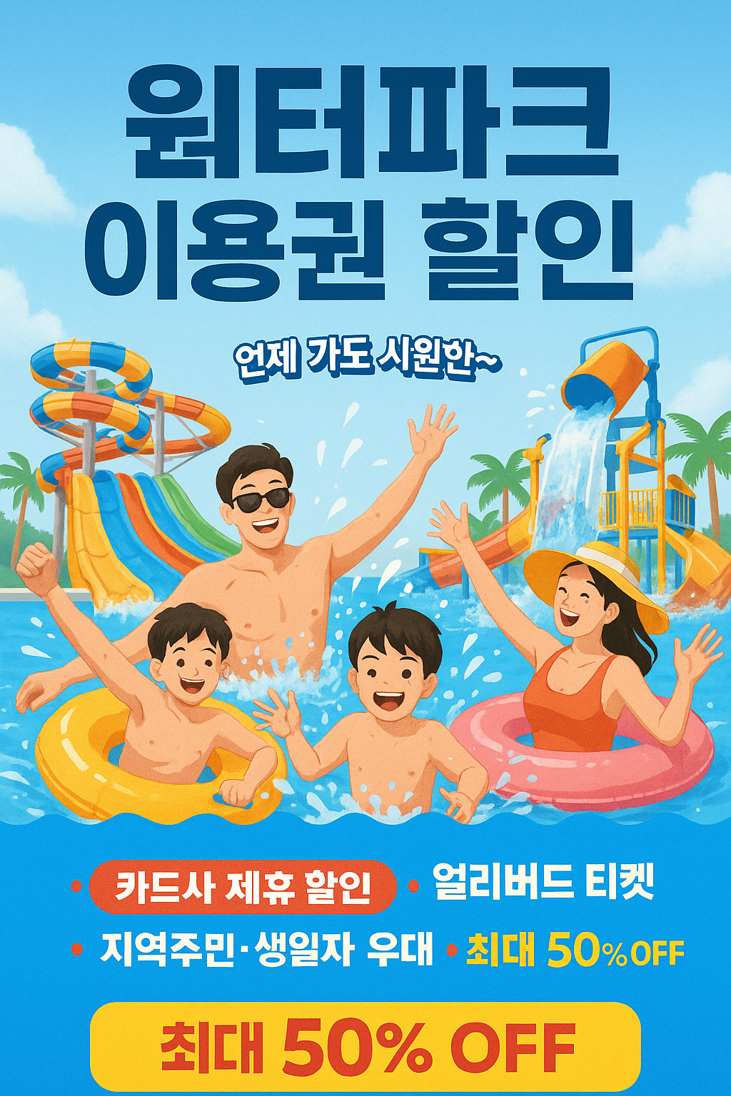 전국 워터파크 할인 총정리 KB페이·하나카드 혜택 꿀팁 모음