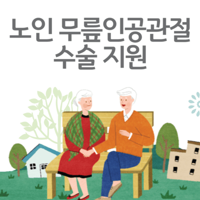 노인 무릎인공관절 수술 지원