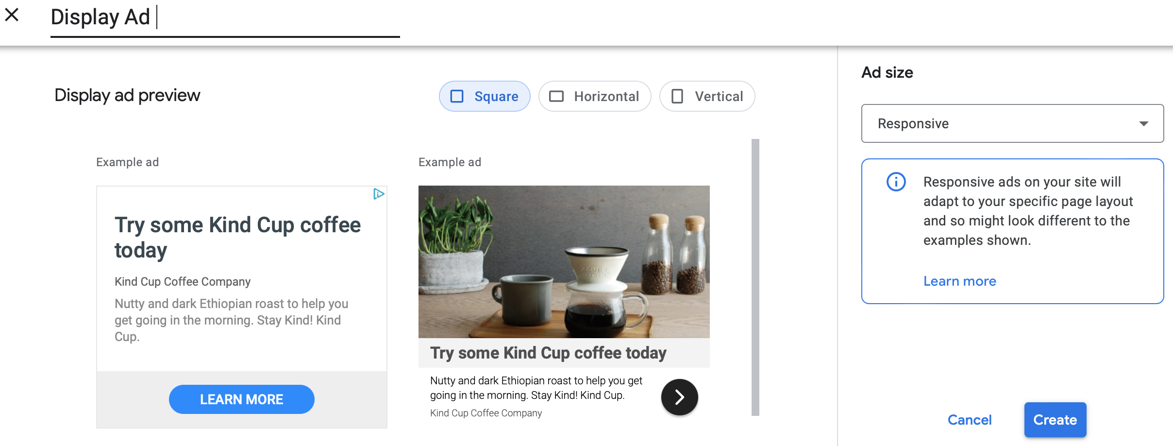 디스플레이 광고 생성