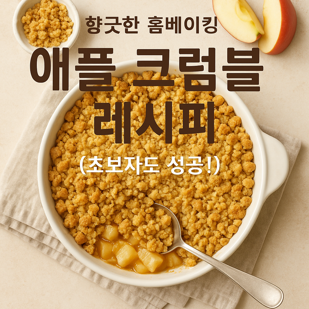 애플 크럼블 레시피