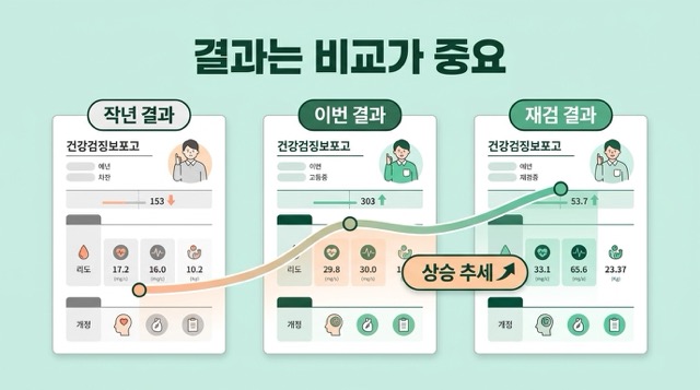 ALT 검사 전후 과음 운동 영양제 이전 결과 비교