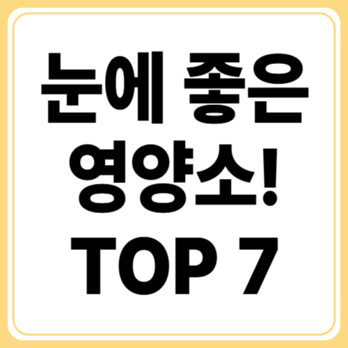 눈에 좋은 영양제 성분 완전정리! 루테인부터 지아잔틴까지"