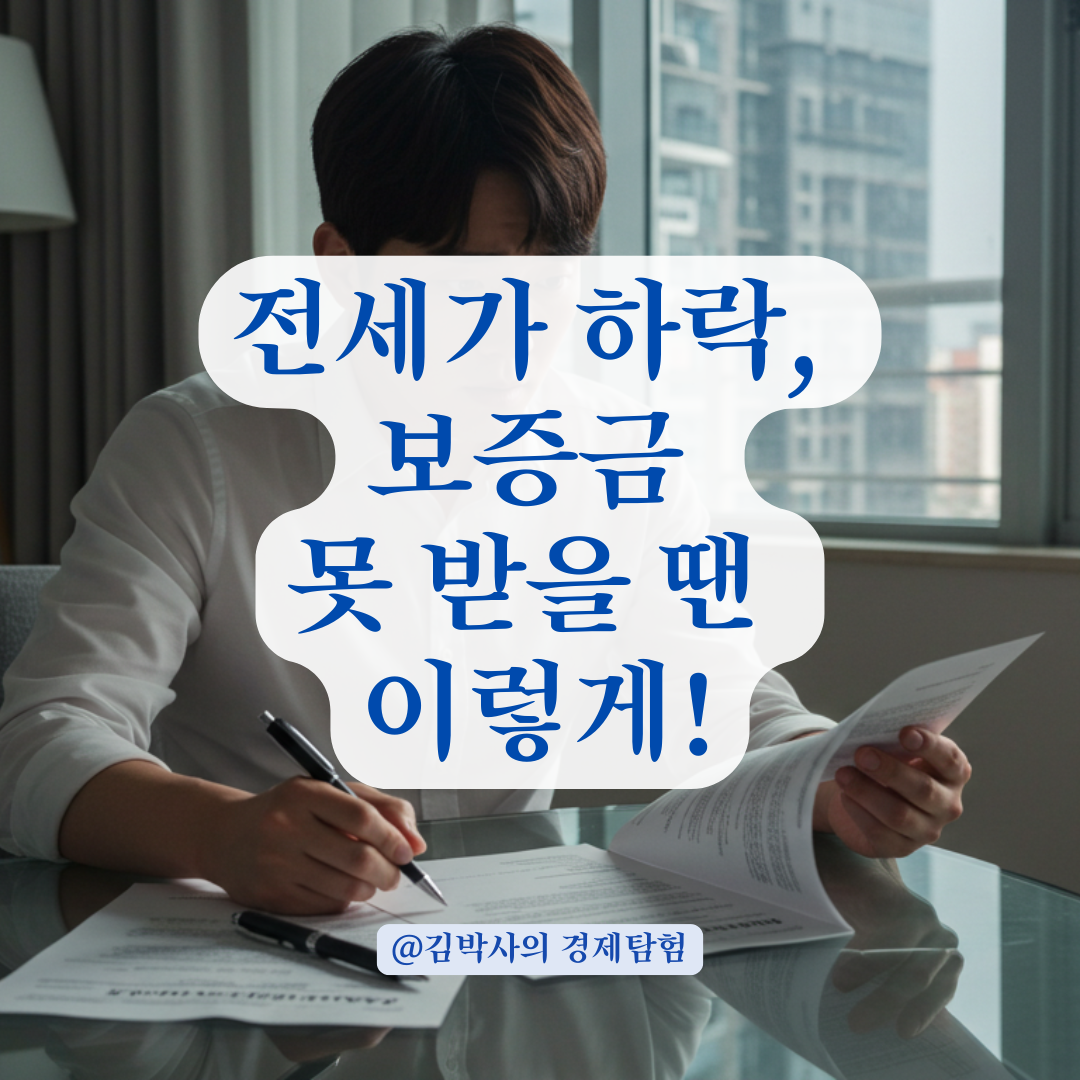 전세가 하락으로 보증금 못 돌려받는다면? 세입자가 꼭 알아야 할 대처법.