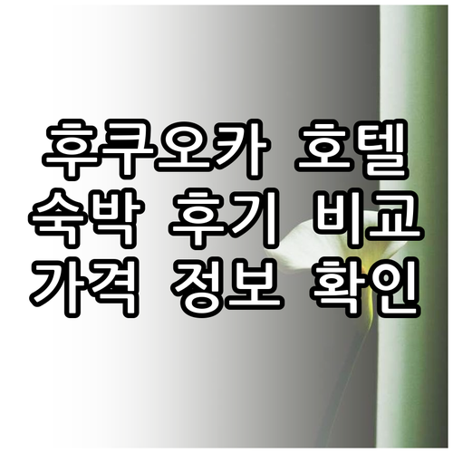 후쿠오카 힐튼 호텔 vs 헤이와다이 