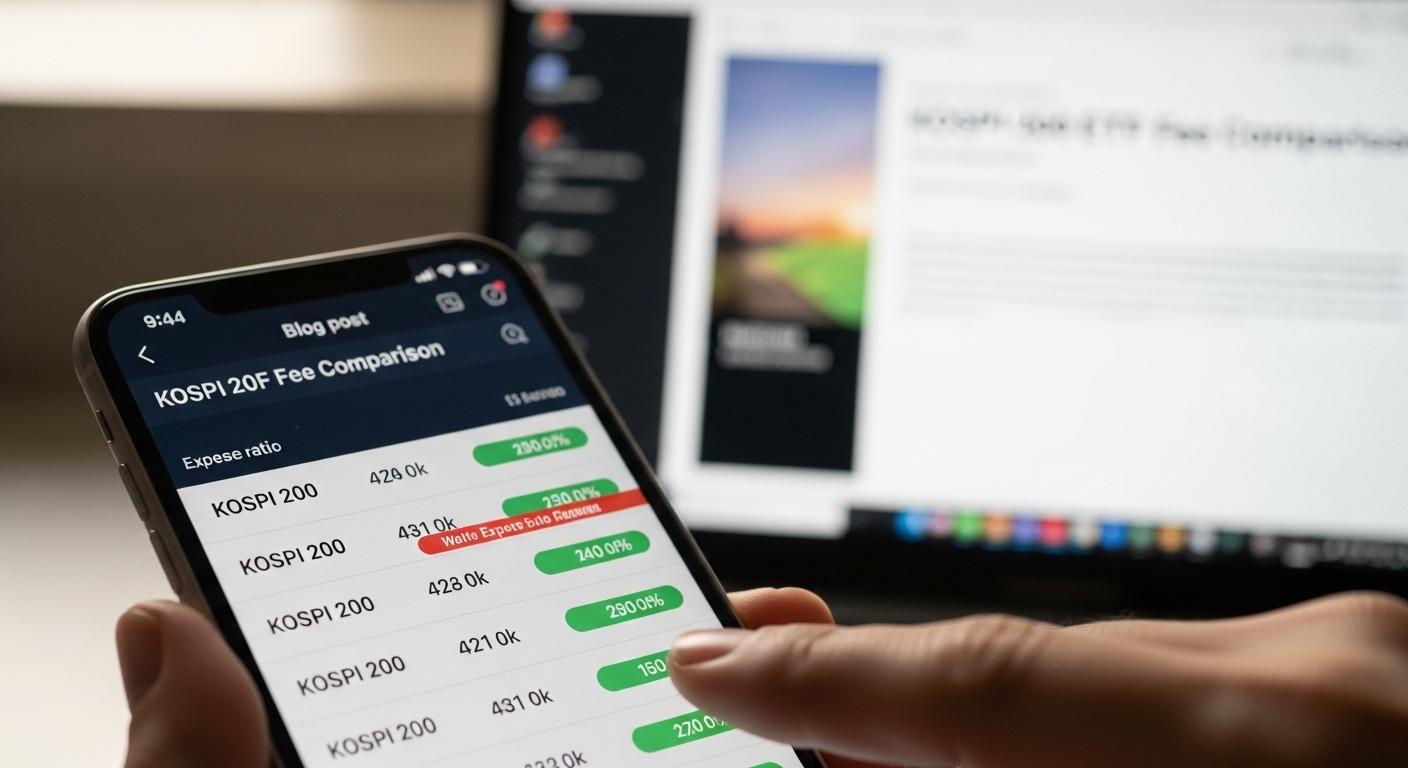 코스피200 etf 수수료 비교