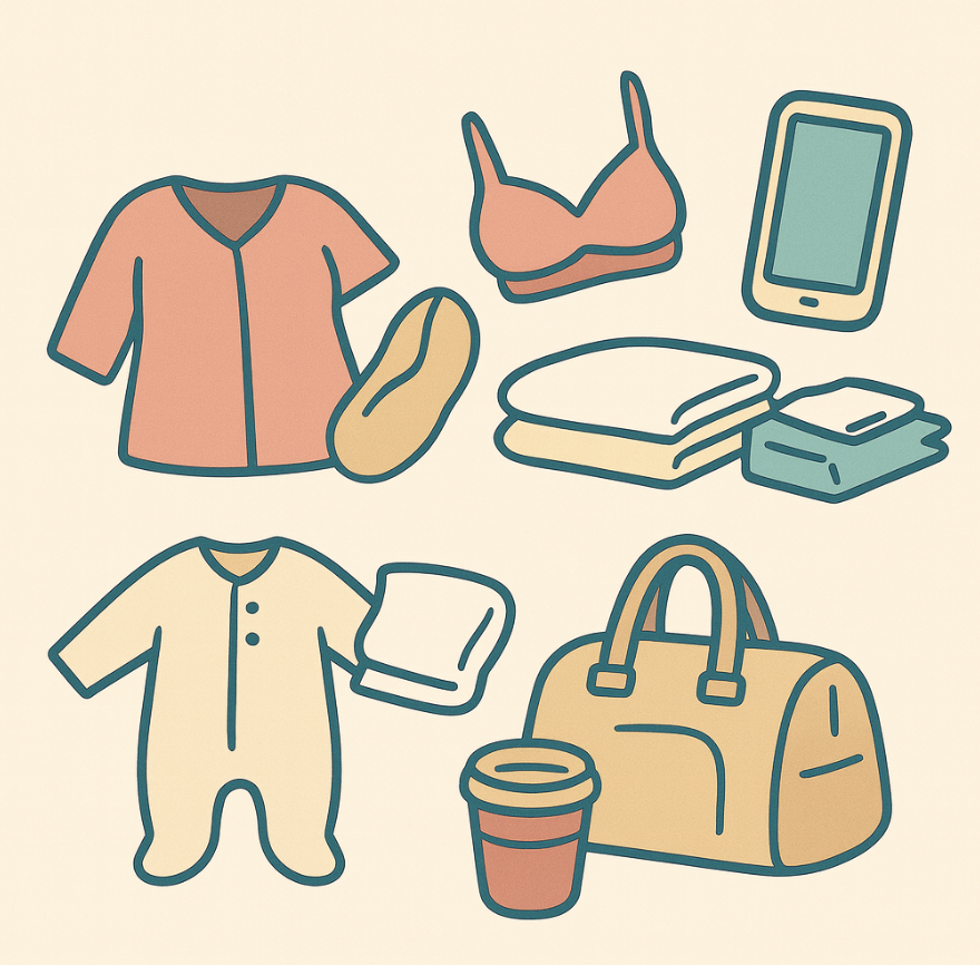 출산 가방 필수 아이템 이미지