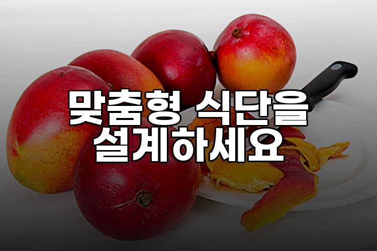 맞춤형 식단을 설계하세요