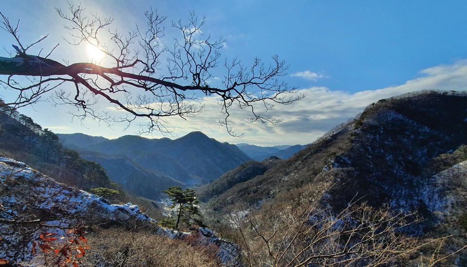 백암산 등산코스 지도