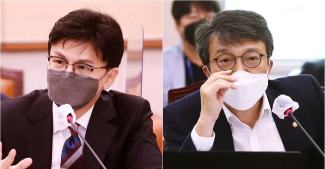 한동훈 김의겸