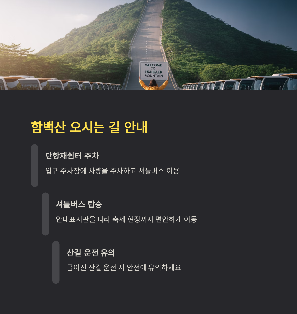 함백산 오시는 길 안내