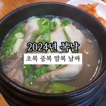 2025년 초복 중복 말복 날짜별 건강 관리법 및 보양식 정리_25