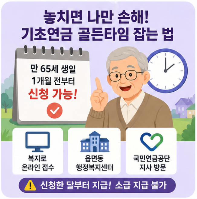 [기초연금] 10월부터 온라인 신청 초간단 변경 핵심 요약(2026)
