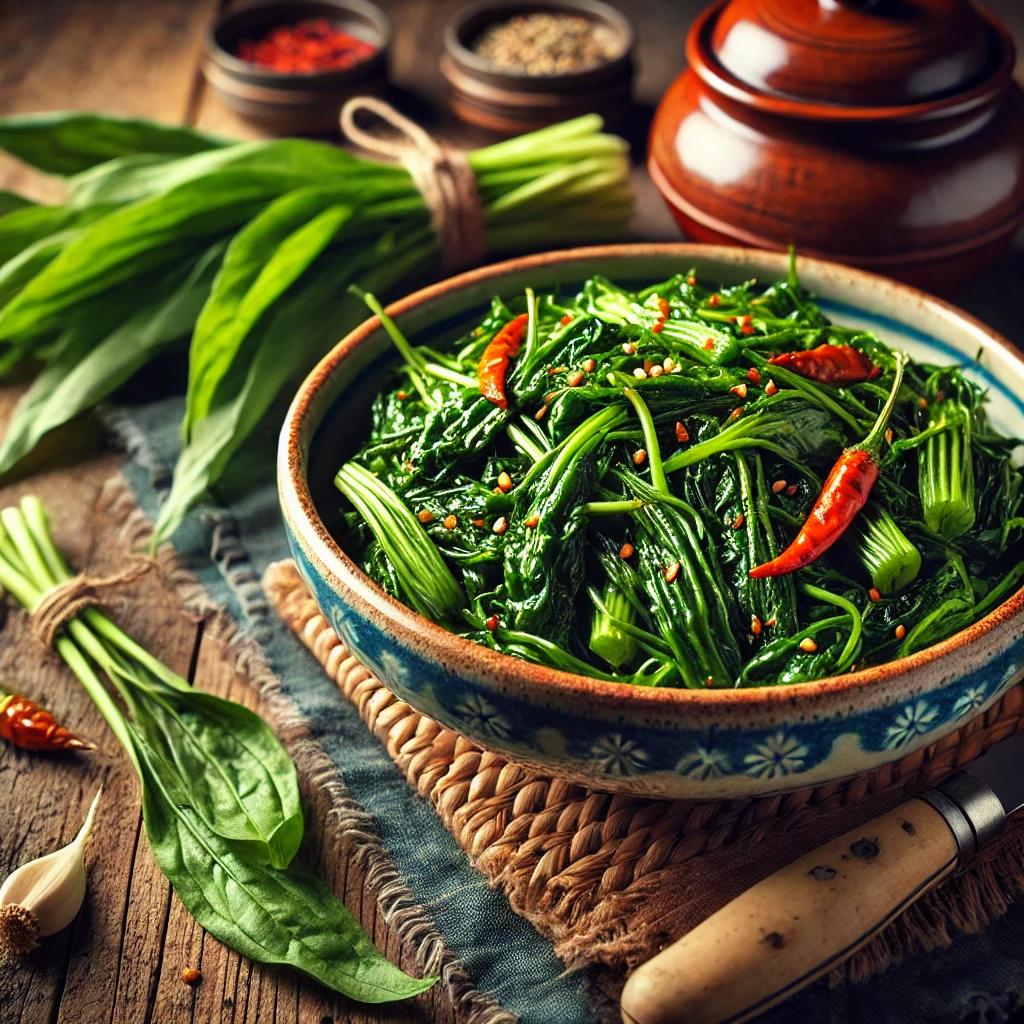 달래봄동겉절이:봄을 기다리며한겨울에 먹어야 제맛