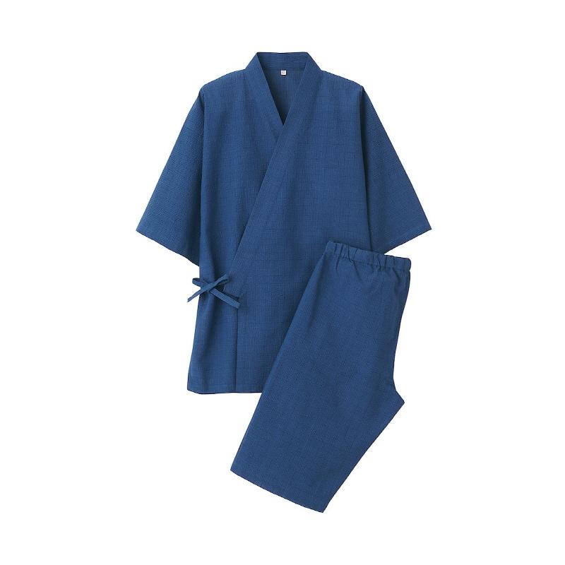 MUJI 무인양품 아와시지라 일본의상 남자 여름 유카타