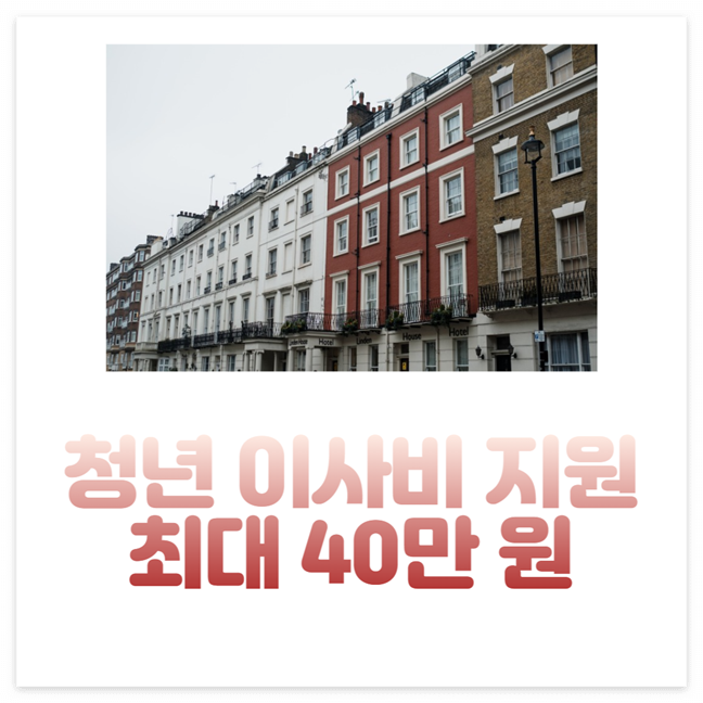 청년 이사비 지원