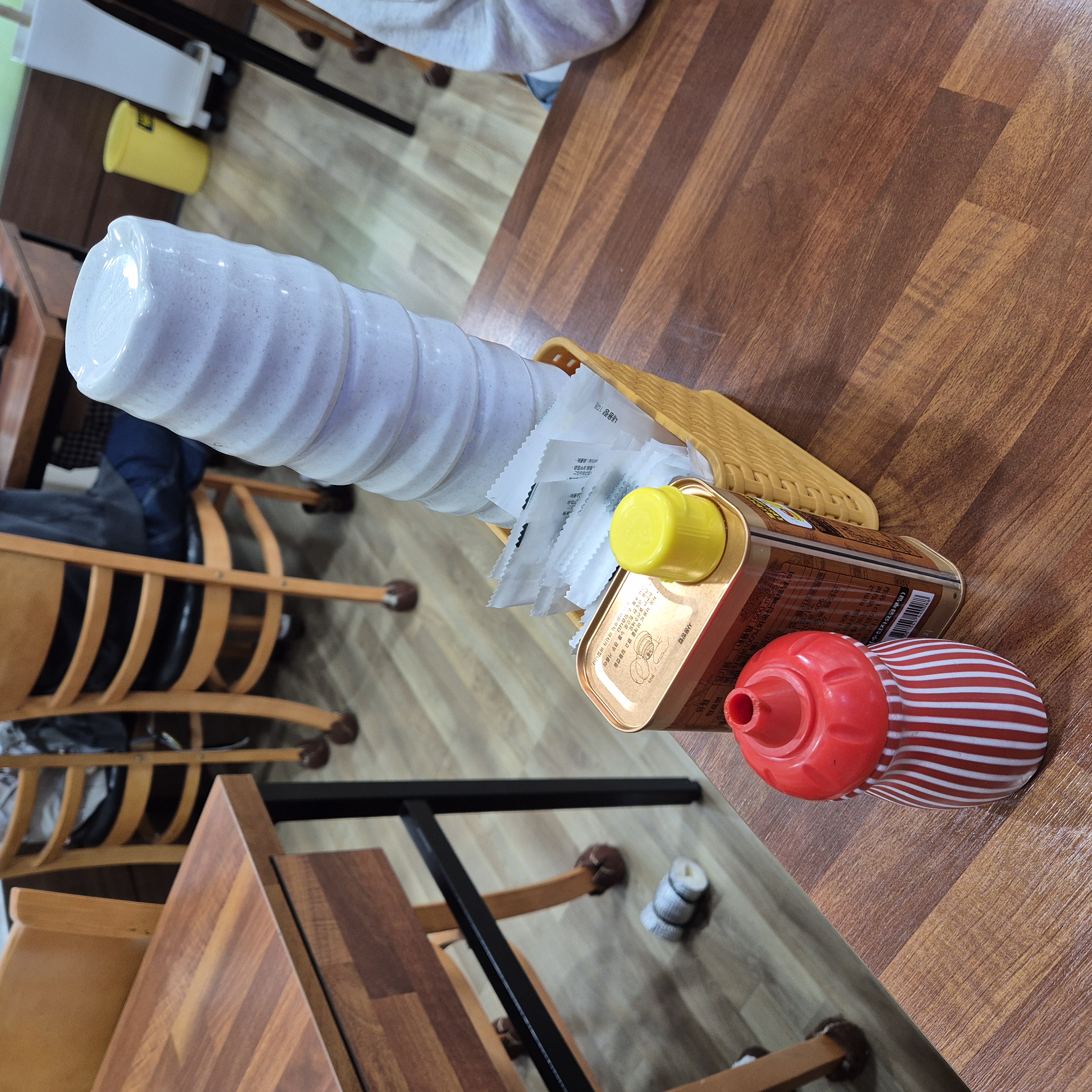 원내동 착한보리밥 식탁 세팅