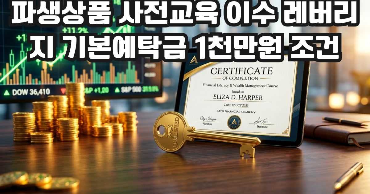 파생상품 사전교육 이수 레버리지 기본예탁금 1천만원 조건