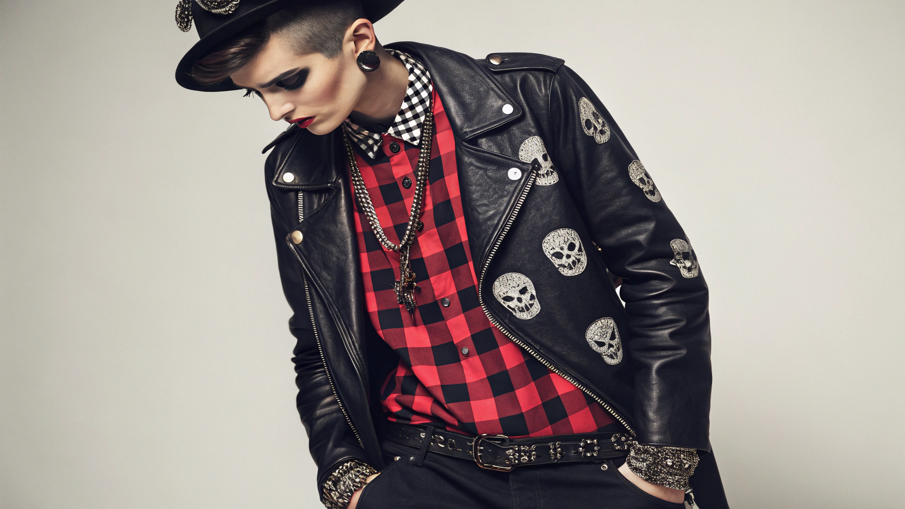 빈티지와 고스틱이 섞인 스타일의 조화