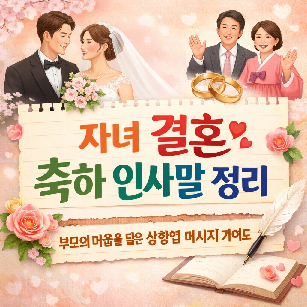 자녀 결혼 축하 인사말