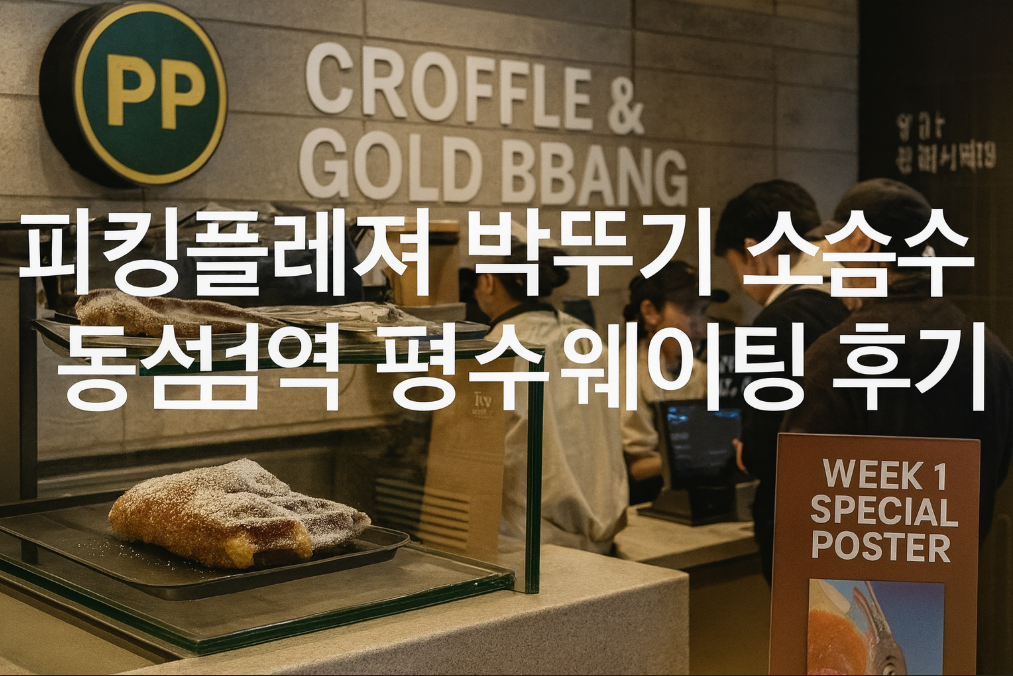 성수 피킹플레져 소금빵 평일 웨이팅 실제 후기