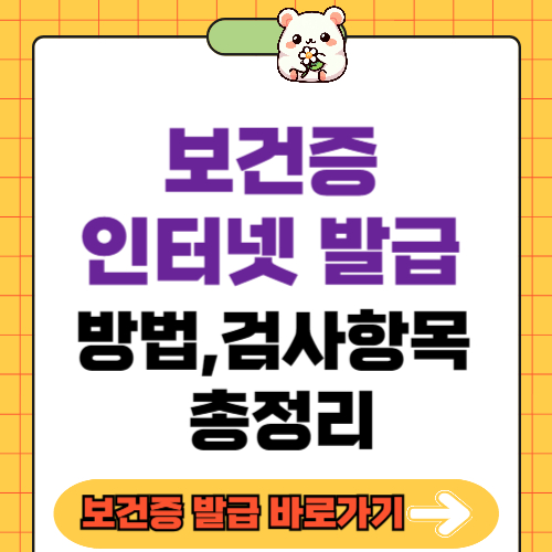 보건증 인터넷 발급