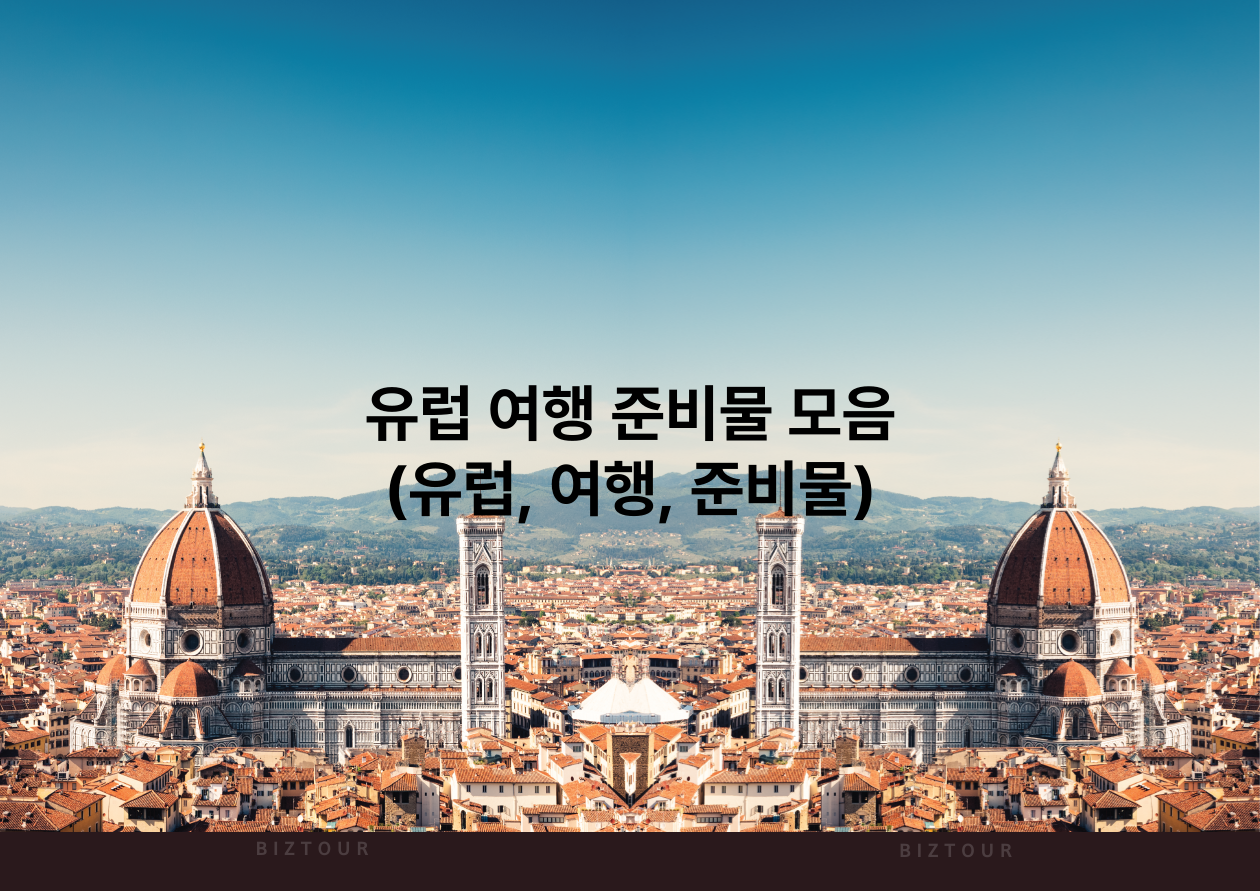유럽 여행 준비물 모음( 유럽, 여행, 준비물)