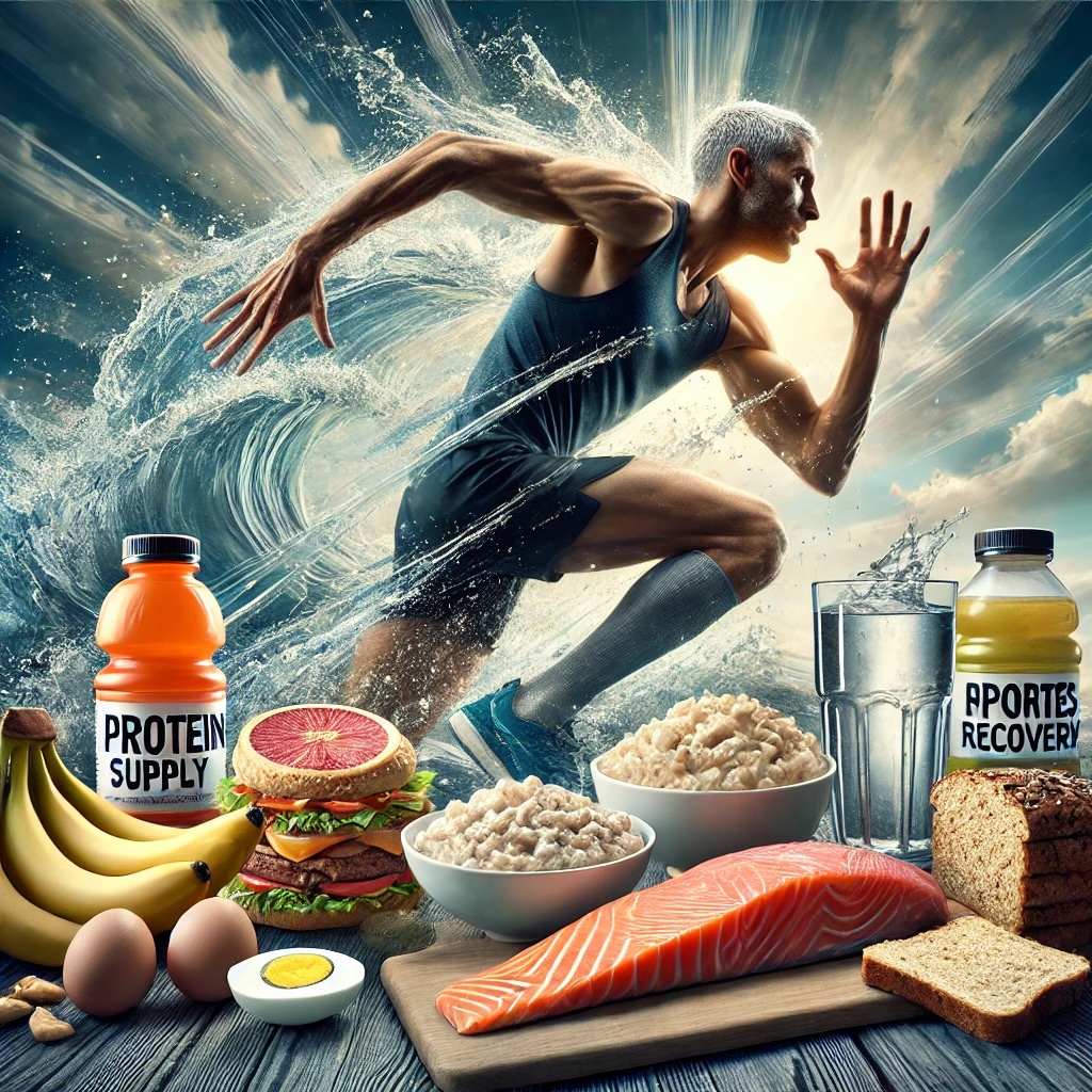 러닝 퍼포먼스를 결정짓는 중요한 영양소를 보여주는 사진