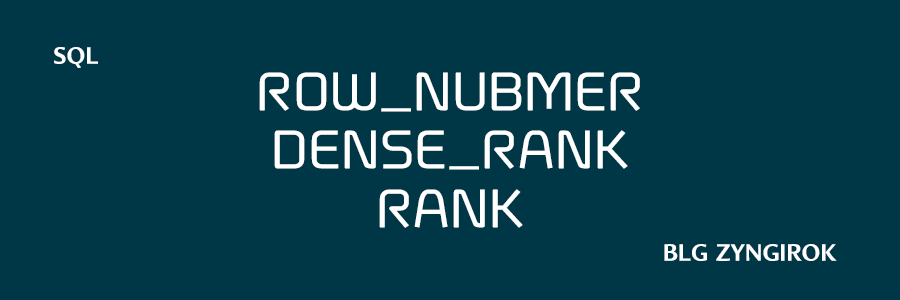 순위 함수 rank, dense_rank, row_number 썸네일 이미지