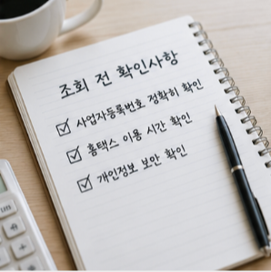 사업자등록 조회 시 알아두면 좋은 정보