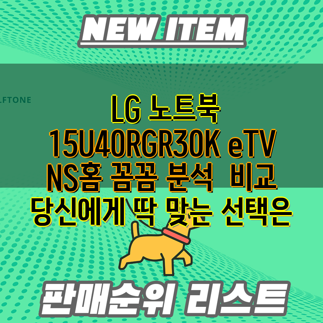  LG 노트북 15U40RGR30K eTV NS홈 꼼꼼