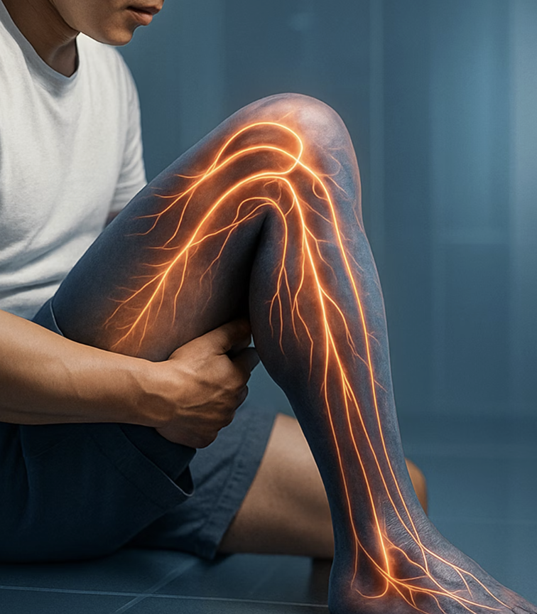 3. 허벅지 뒤쪽으로 뻗치는 저릿함 (디스크와의 차이점)
