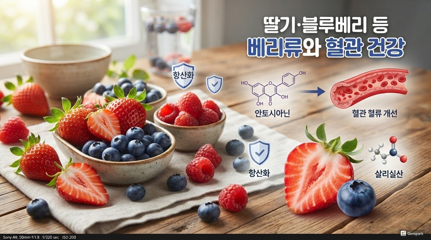 딸기·블루베리 등 베리류와 혈관 건강