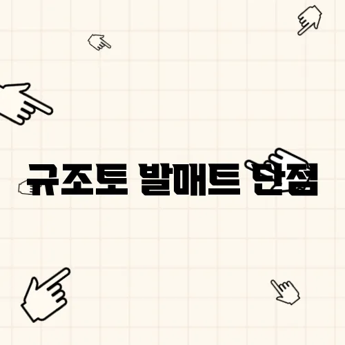 규조토 발매트 단점