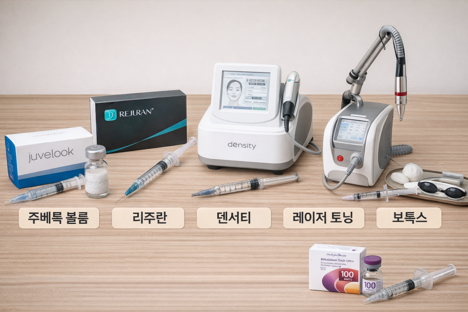피부 시술장비와 레이저