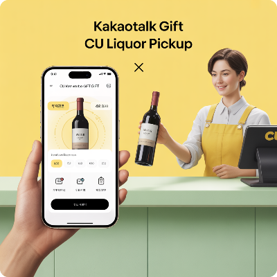 카카오톡 선물하기 전국 CU편의점 주류 픽업 서비스 이용 결제 방법 이미지