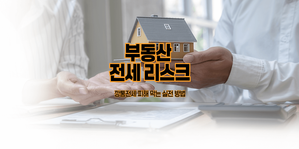 부동산 전세 리스크|깡통전세 피해 막는 실전 방법
