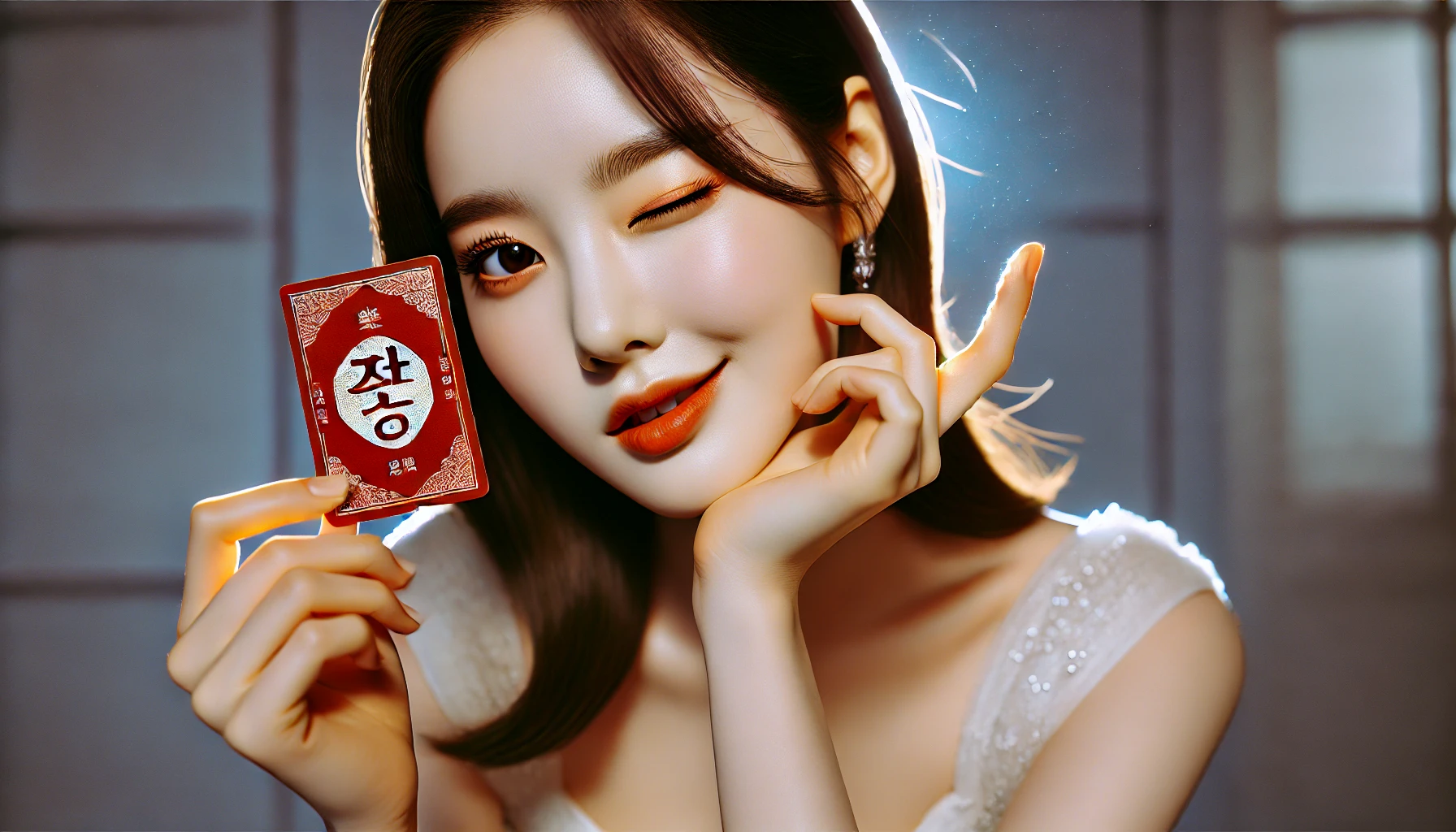 화투패 그녀