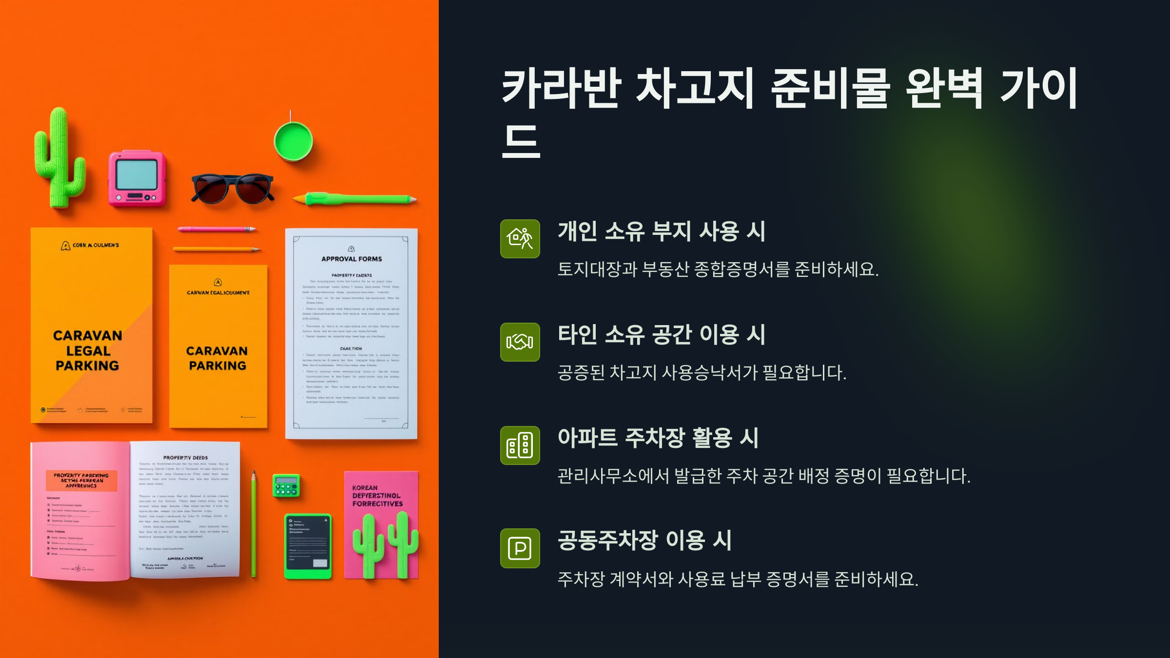 준비물 및 가이드