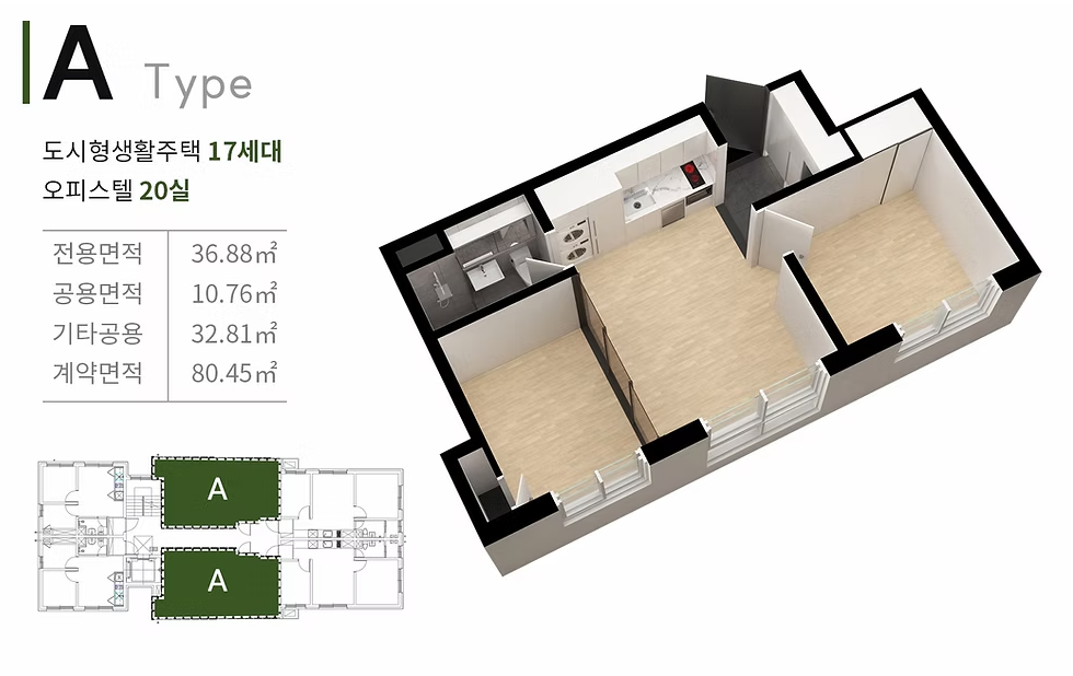 당산역 더클래스 한강 오피스텔 이미지=공식홈페이지