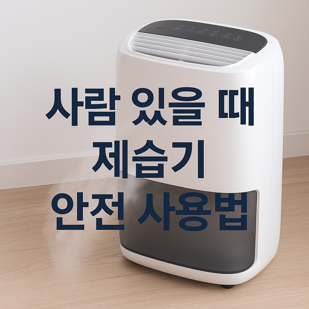사람 있을 때 제습기 켜도 될까? 진짜 안전한 사용법