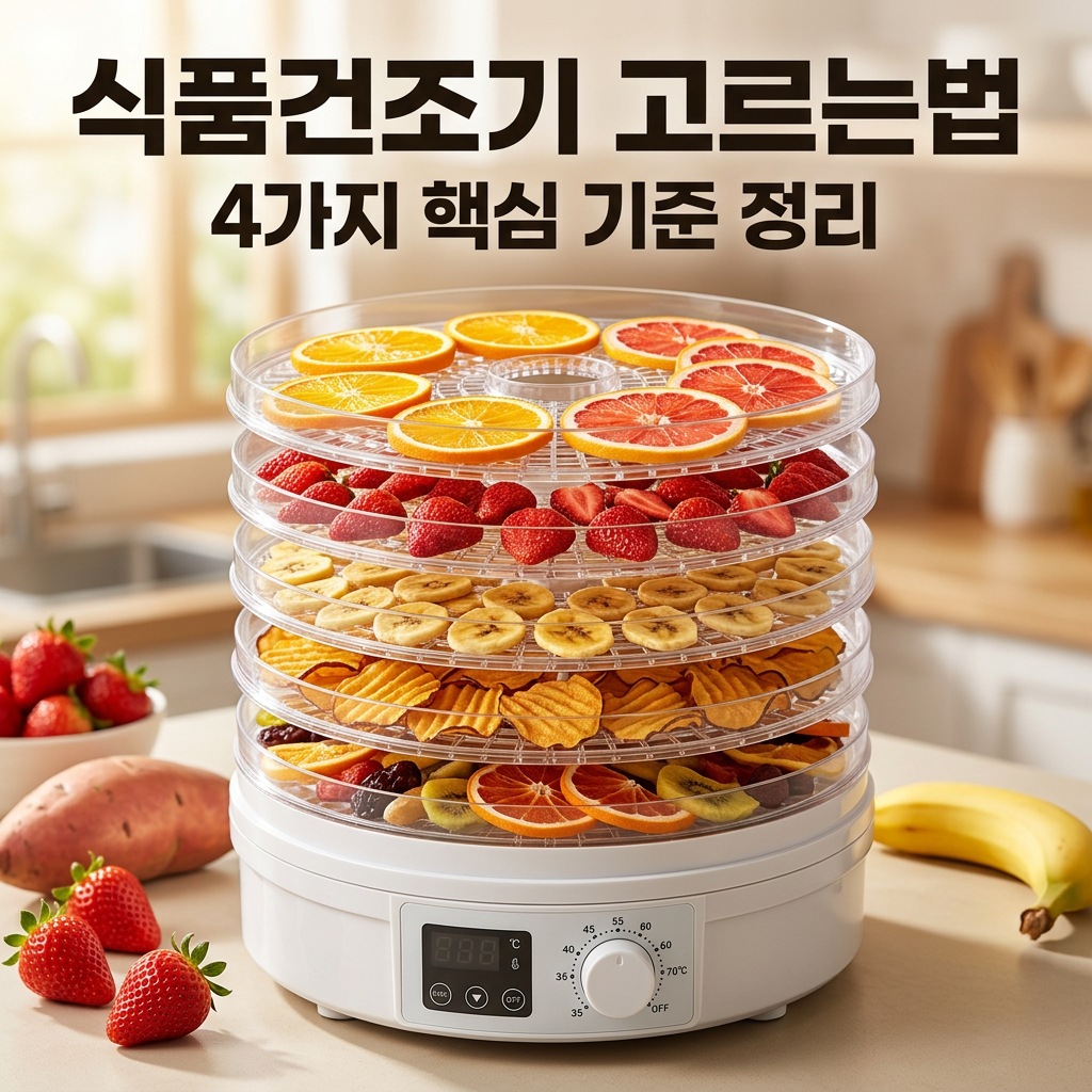 식품건조기 고르는법 과일칩 재료 고민