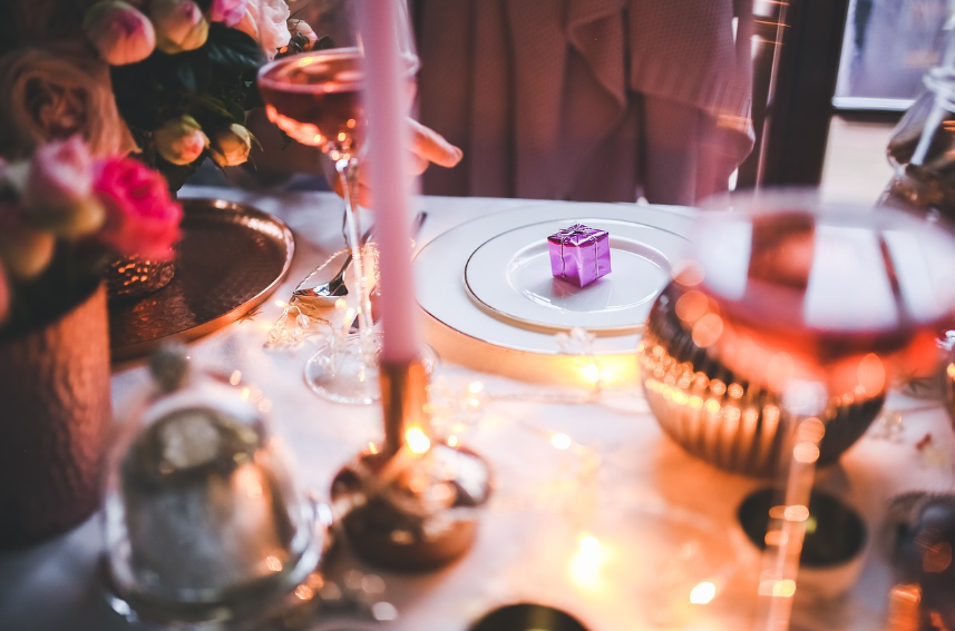 저녁 가족 크리스마스 휴가