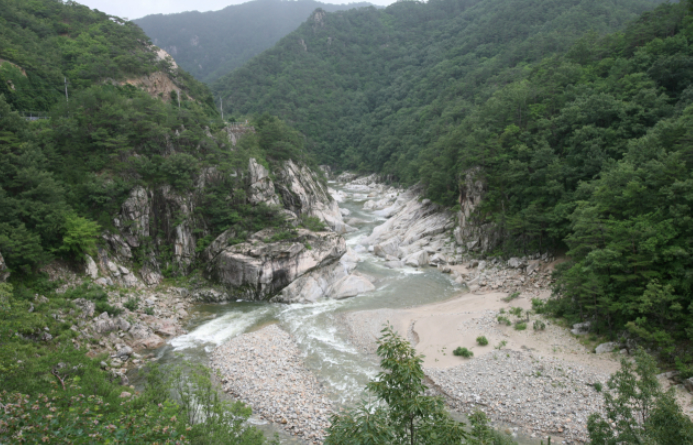 경북 울진 왕피천.불영계곡 전경
