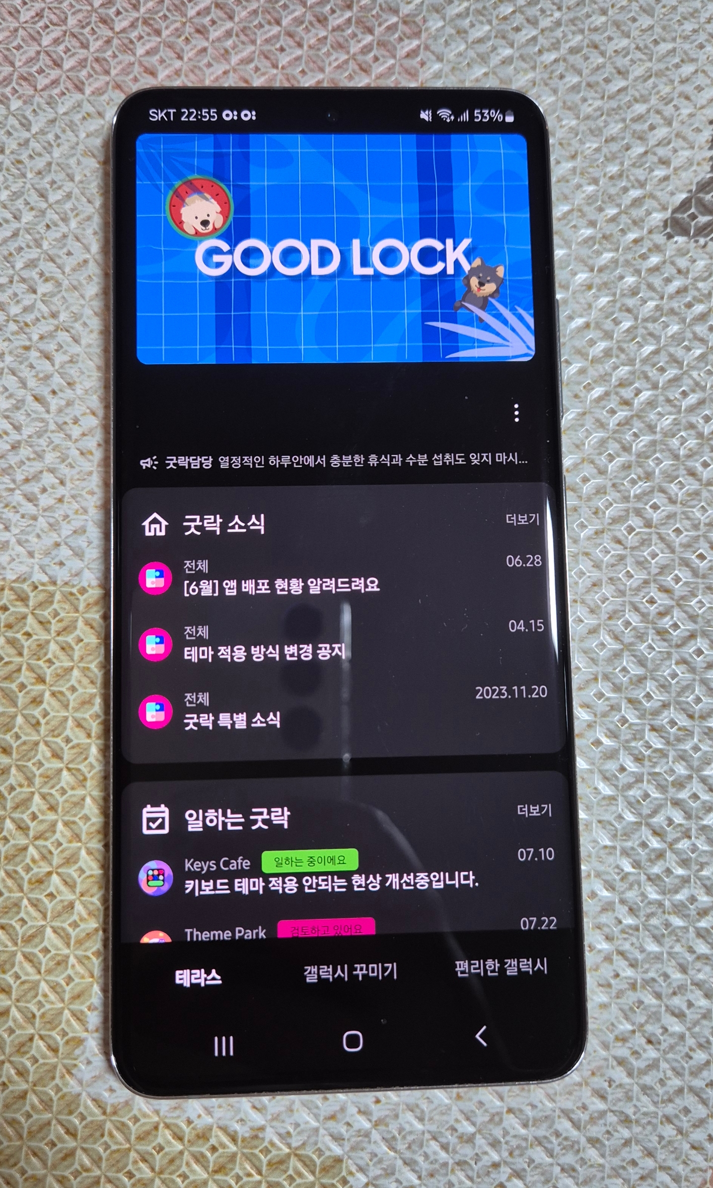 갤럭시 퀀텀2 굿락 가능함.