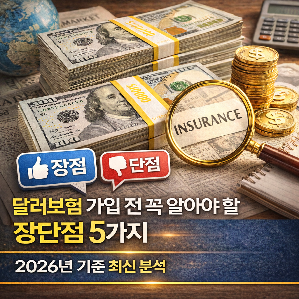 달러보험 가입 전 꼭 알아야 할 장단점 5가지